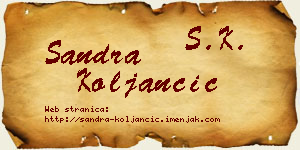 Sandra Koljančić vizit kartica